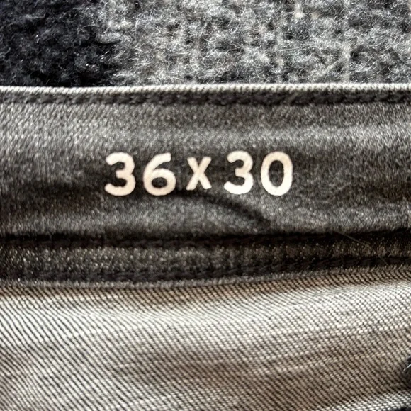 Liverpool Los Angeles Relaxed Straight Jean Size 36x30 Bowery Wash Gray Black - Picture 6 of 9